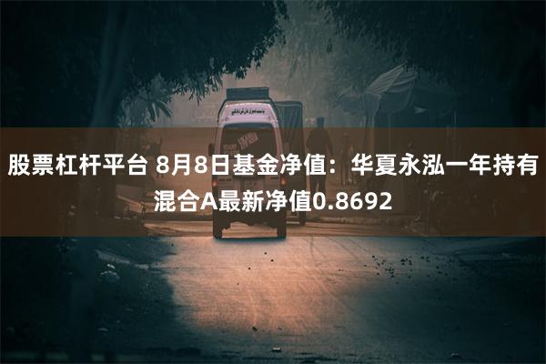 股票杠杆平台 8月8日基金净值：华夏永泓一年持有混合A最新净值0.8692