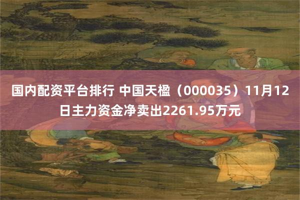 国内配资平台排行 中国天楹（000035）11月12日主力资金净卖出2261.95万元