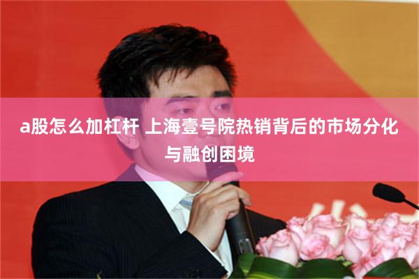 a股怎么加杠杆 上海壹号院热销背后的市场分化与融创困境